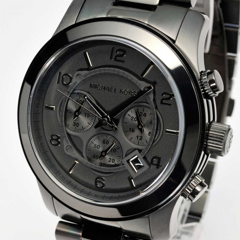 •MICHAEL KORS• all black large face watch!